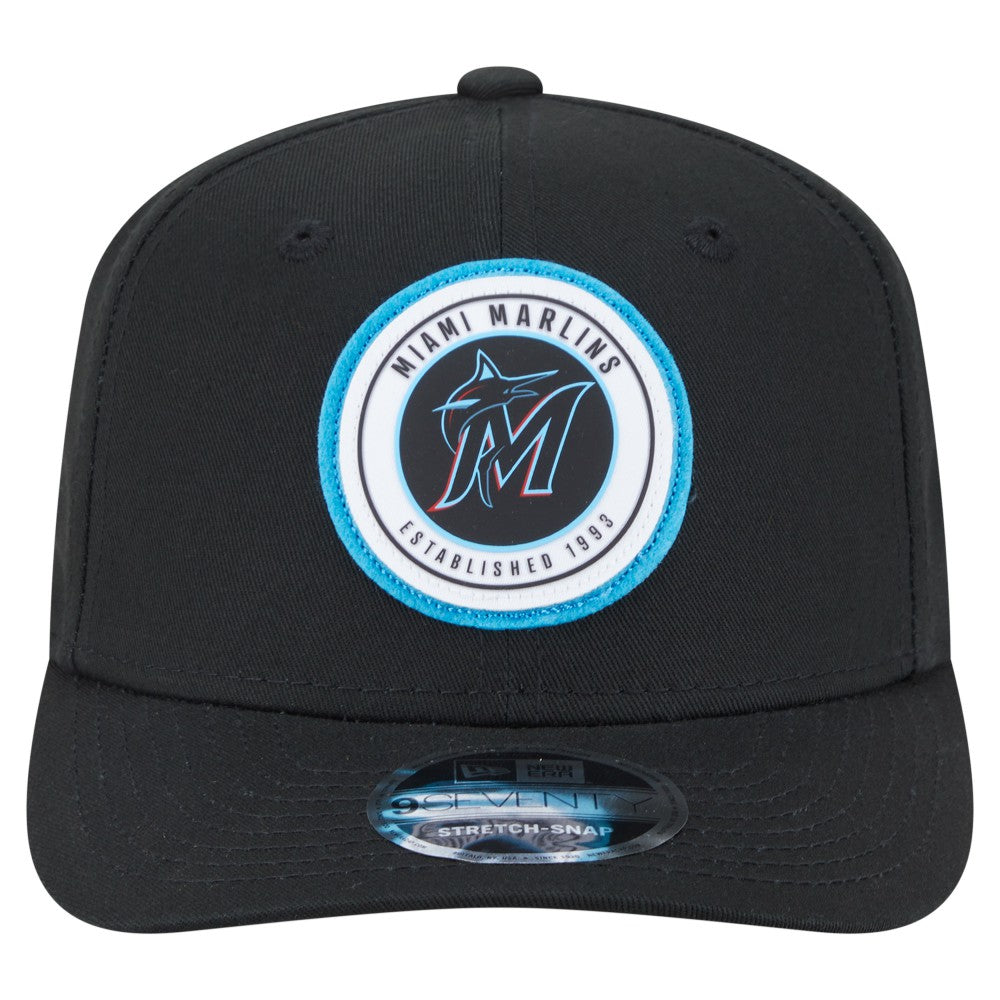 Miami Marlins New Era Circle Patch 9SEVENTY Stretch-Snap Hat Near Me