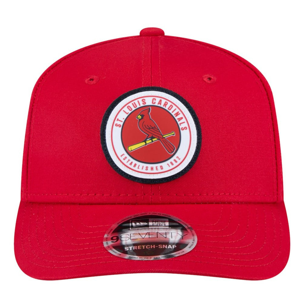 St. Louis Cardinals New Era Circle Patch 9SEVENTY Stretch-Snap Hat Clearance