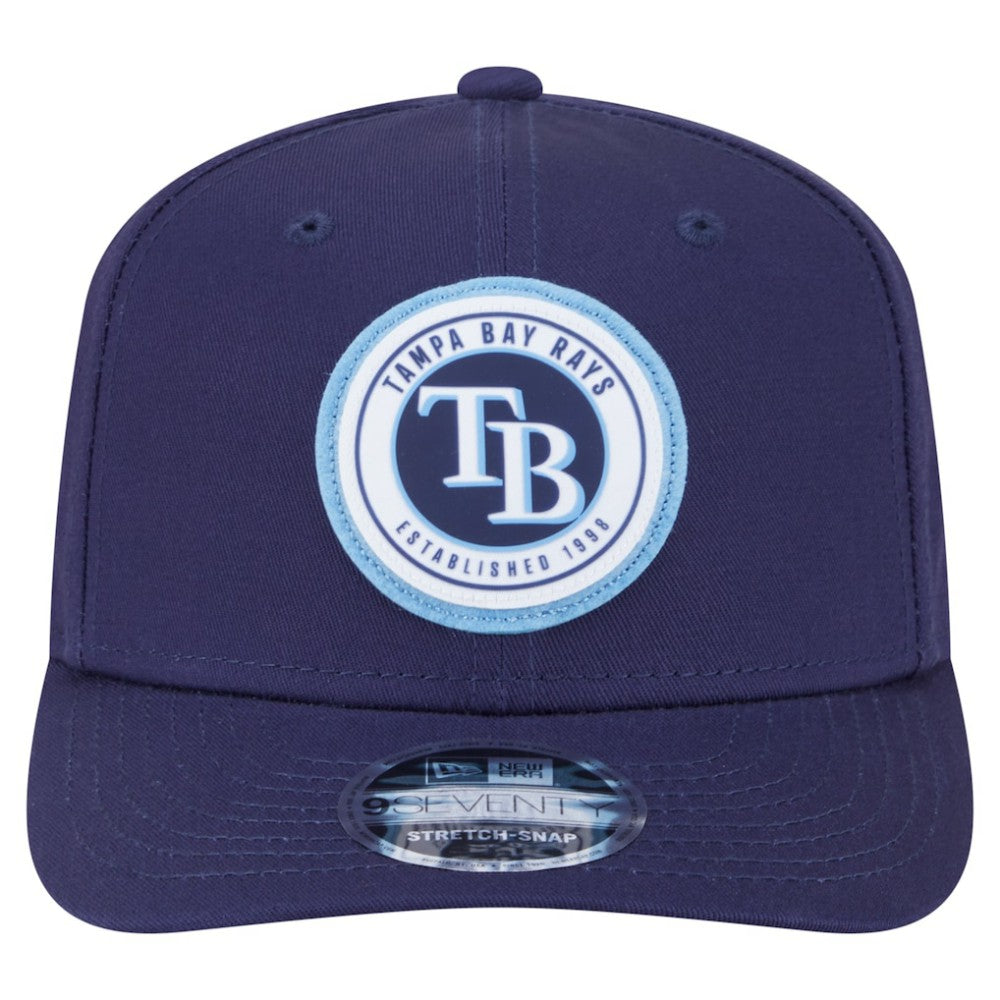Tampa Bay Rays New Era Circle Patch 9SEVENTY Stretch-Snap Hat Sale