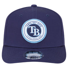 Tampa Bay Rays New Era Circle Patch 9SEVENTY Stretch-Snap Hat Sale