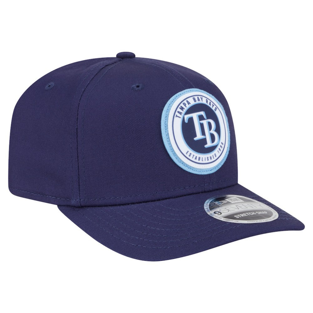 Tampa Bay Rays New Era Circle Patch 9SEVENTY Stretch-Snap Hat Sale