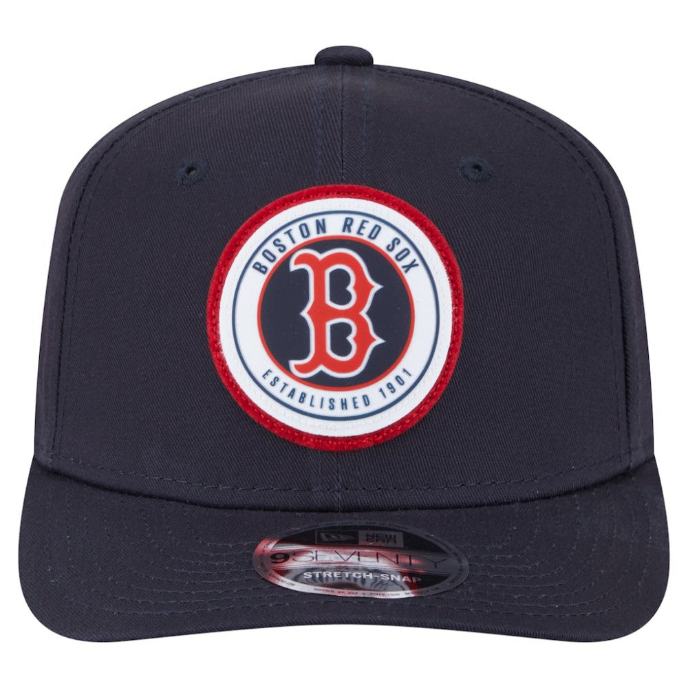 Boston Red Sox New Era Circle Patch 9SEVENTY Stretch-Snap Hat discount