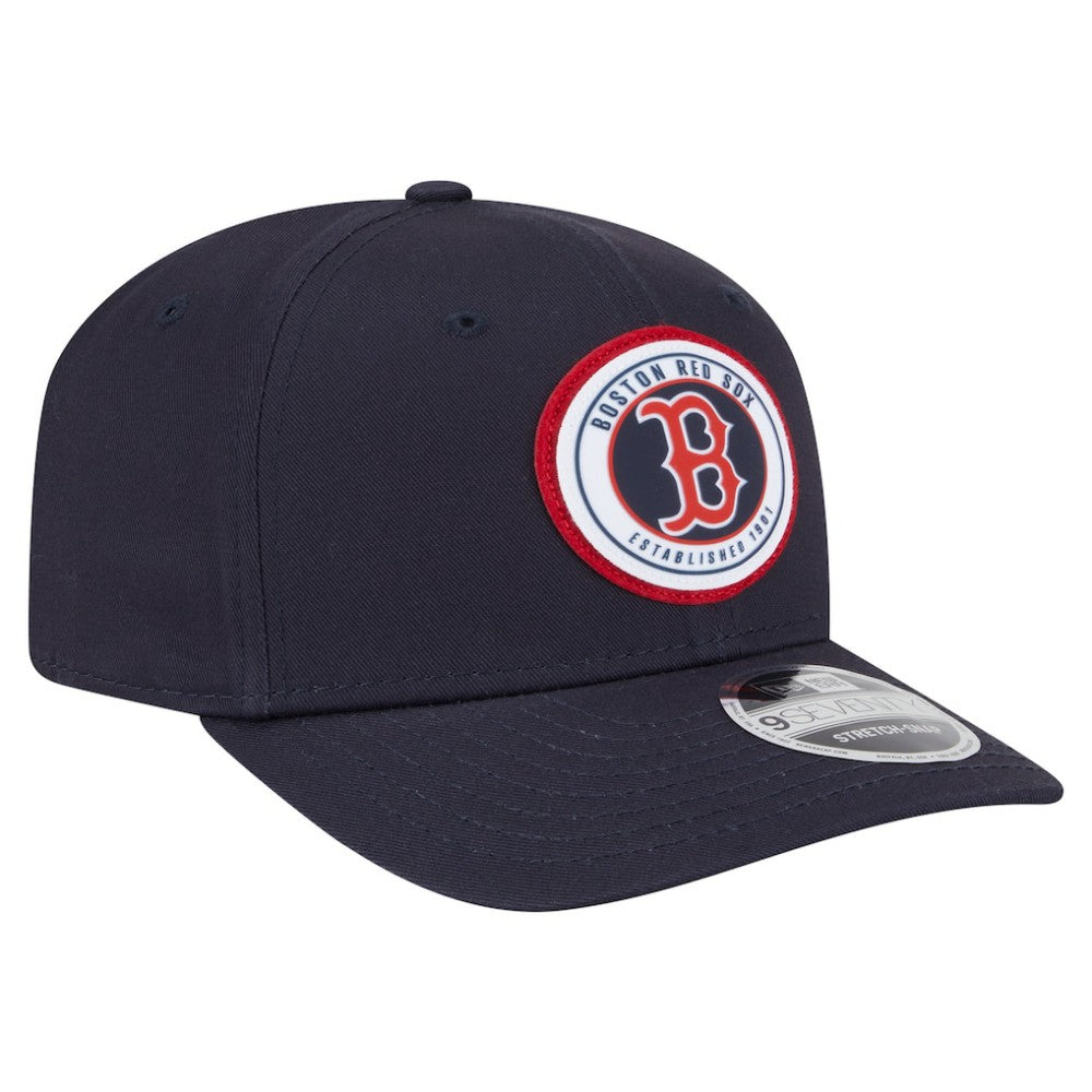 Boston Red Sox New Era Circle Patch 9SEVENTY Stretch-Snap Hat discount