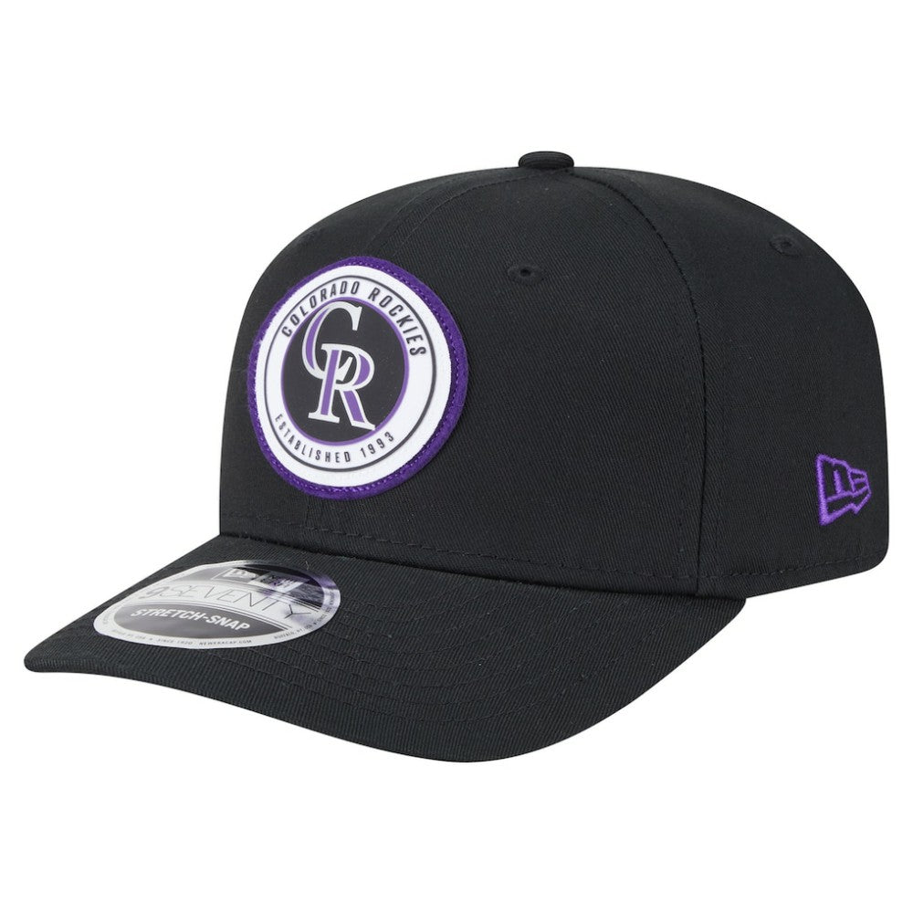Colorado Rockies New Era Circle Patch 9SEVENTY Stretch-Snap Hat On Sale