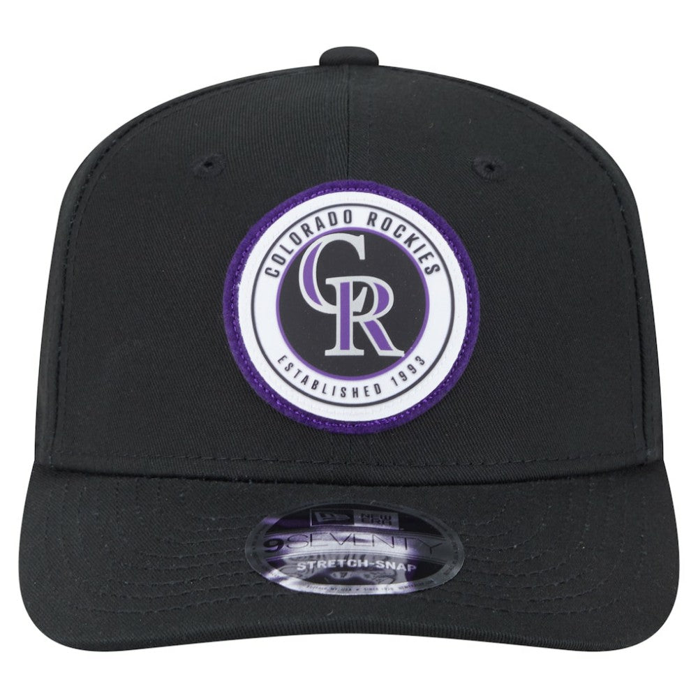 Colorado Rockies New Era Circle Patch 9SEVENTY Stretch-Snap Hat On Sale