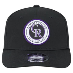 Colorado Rockies New Era Circle Patch 9SEVENTY Stretch-Snap Hat On Sale