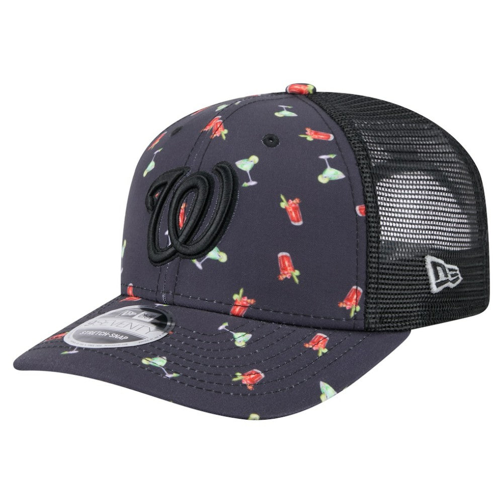 Washington Nationals New Era Adventure Drinks Pattern 9SEVENTY Stretch-Snap Hat Near Me