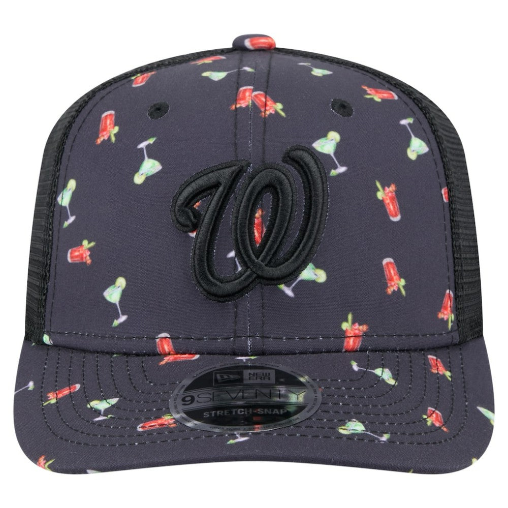 Washington Nationals New Era Adventure Drinks Pattern 9SEVENTY Stretch-Snap Hat Near Me