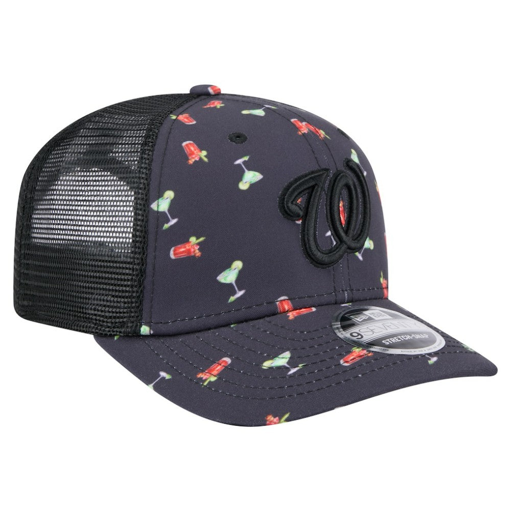 Washington Nationals New Era Adventure Drinks Pattern 9SEVENTY Stretch-Snap Hat Near Me