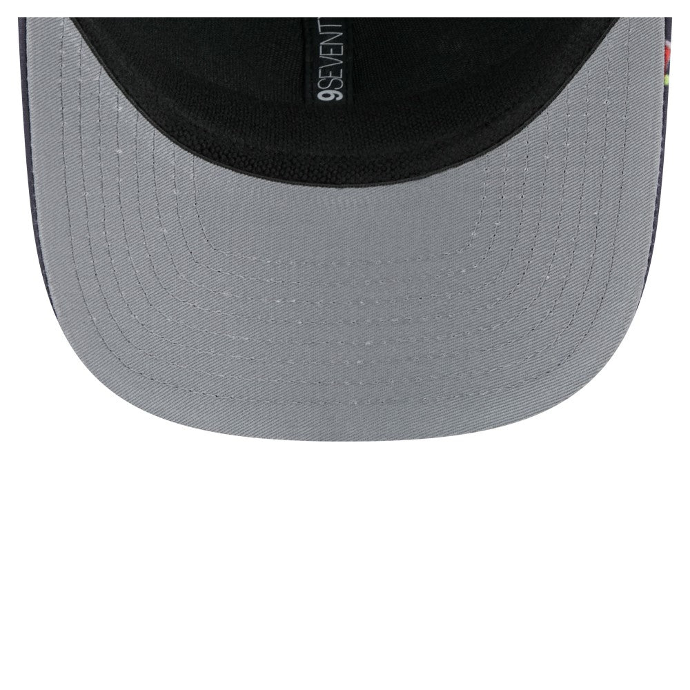 Los Angeles Angels New Era Adventure Drinks Pattern 9SEVENTY Stretch-Snap Hat Lifestyle