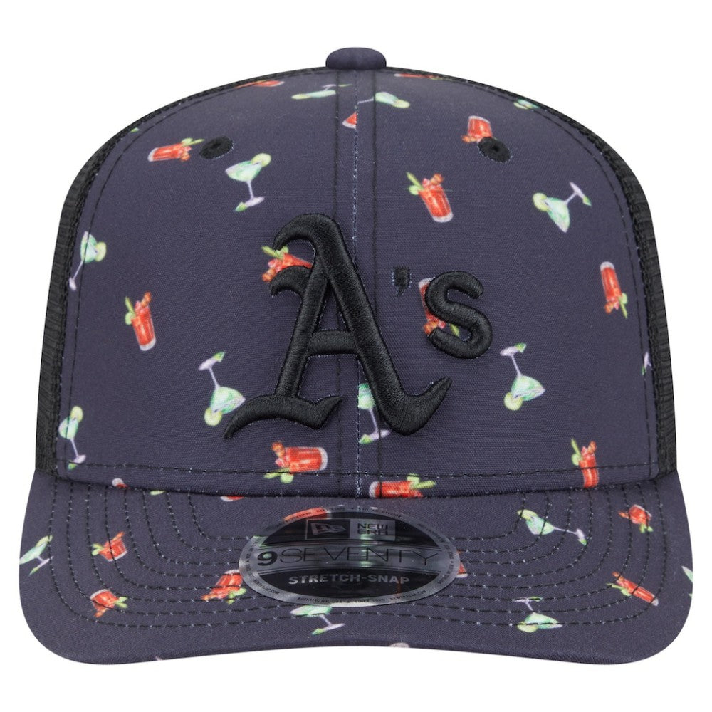 Athletics New Era Adventure Drinks Pattern 9SEVENTY Stretch-Snap Hat for sale
