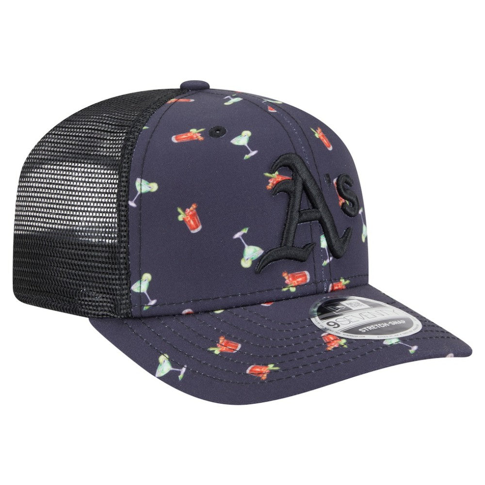 Athletics New Era Adventure Drinks Pattern 9SEVENTY Stretch-Snap Hat for sale