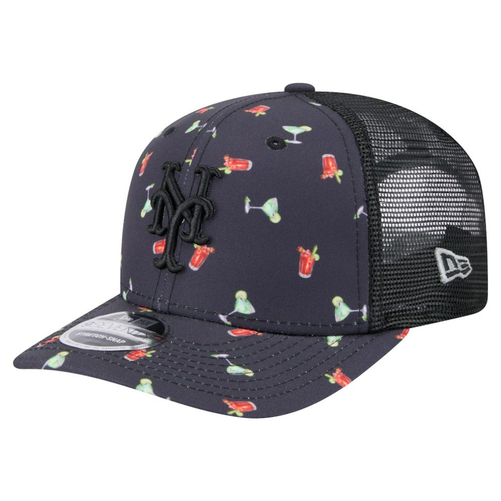 New York Mets New Era Adventure Drinks Pattern 9SEVENTY Stretch-Snap Hat discount