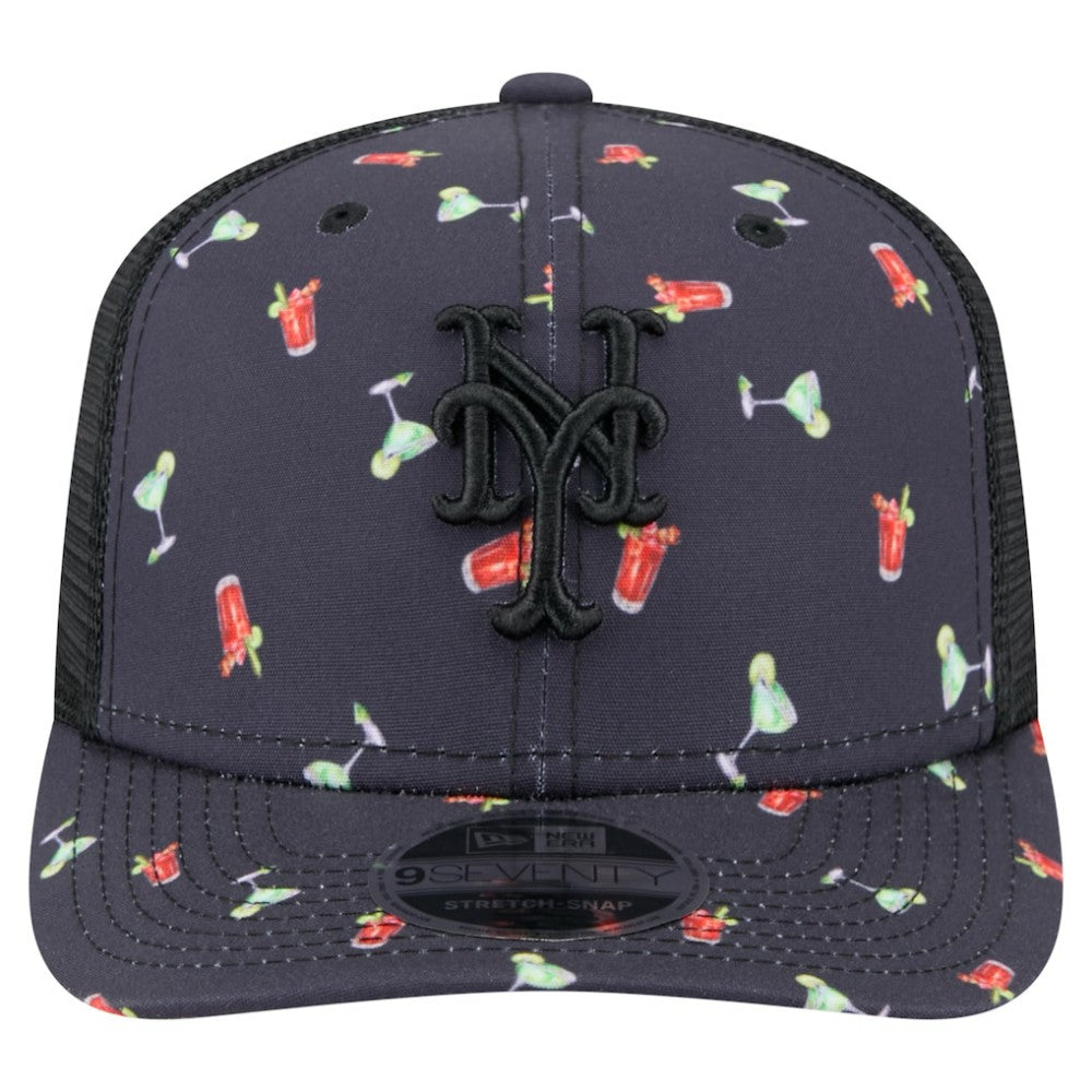 New York Mets New Era Adventure Drinks Pattern 9SEVENTY Stretch-Snap Hat discount