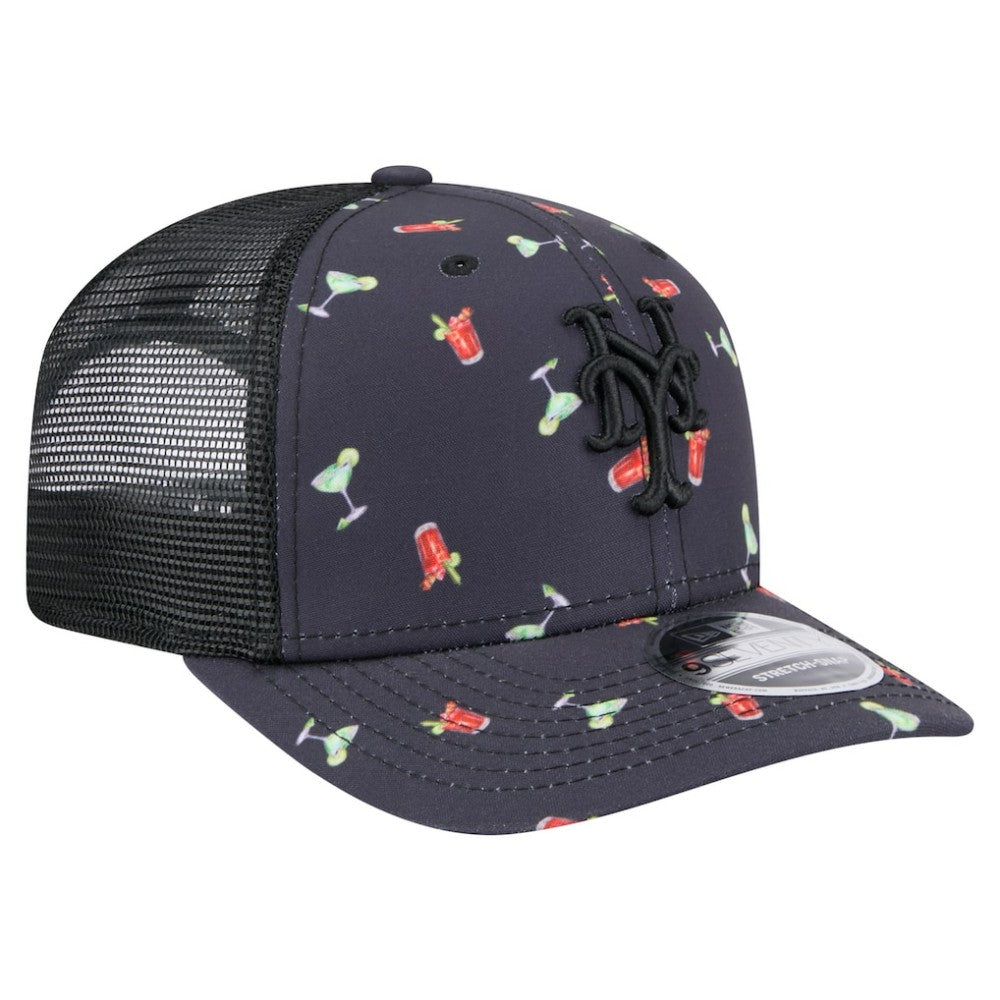 New York Mets New Era Adventure Drinks Pattern 9SEVENTY Stretch-Snap Hat discount