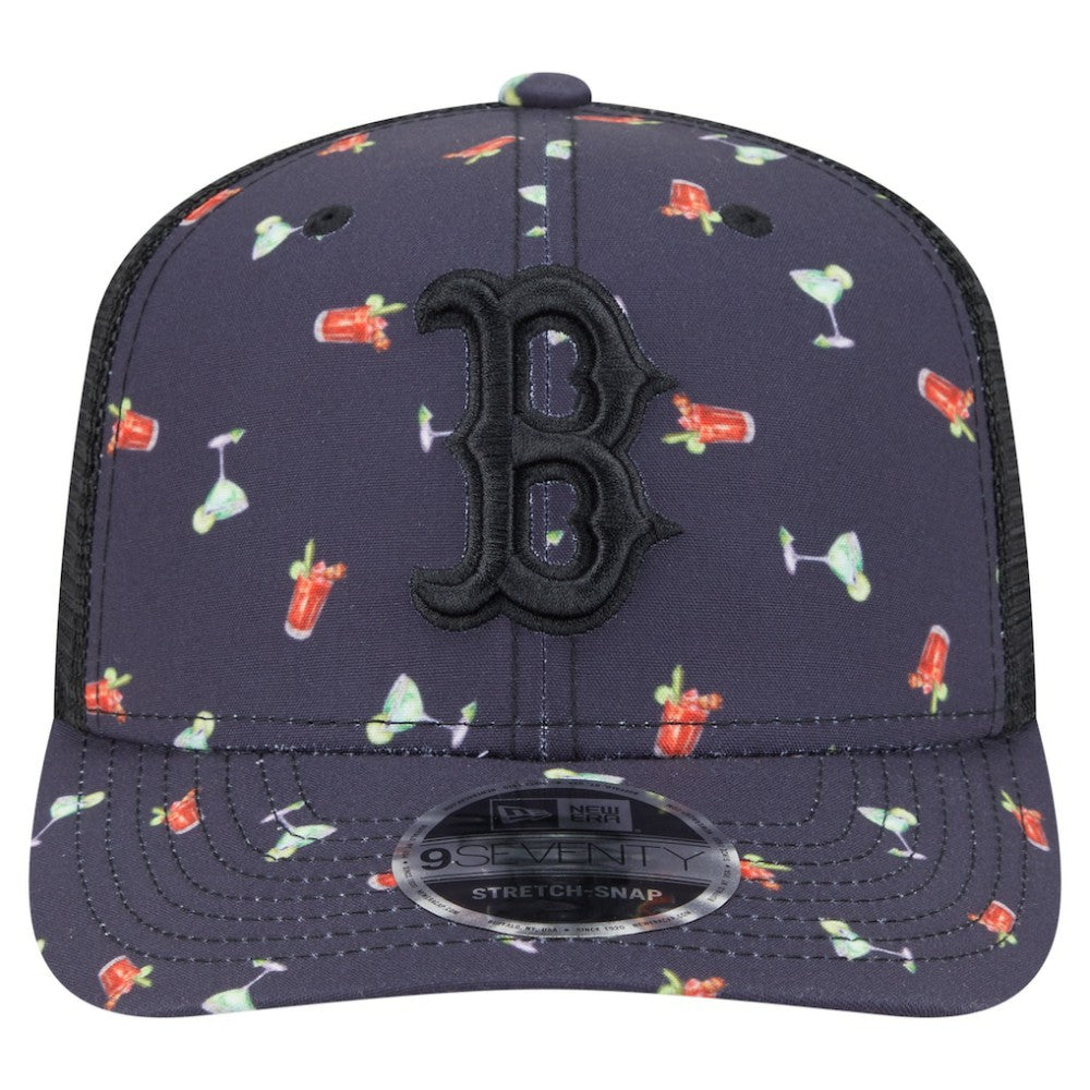 Boston Red Sox New Era Adventure Drinks Pattern 9SEVENTY Stretch-Snap Hat discount