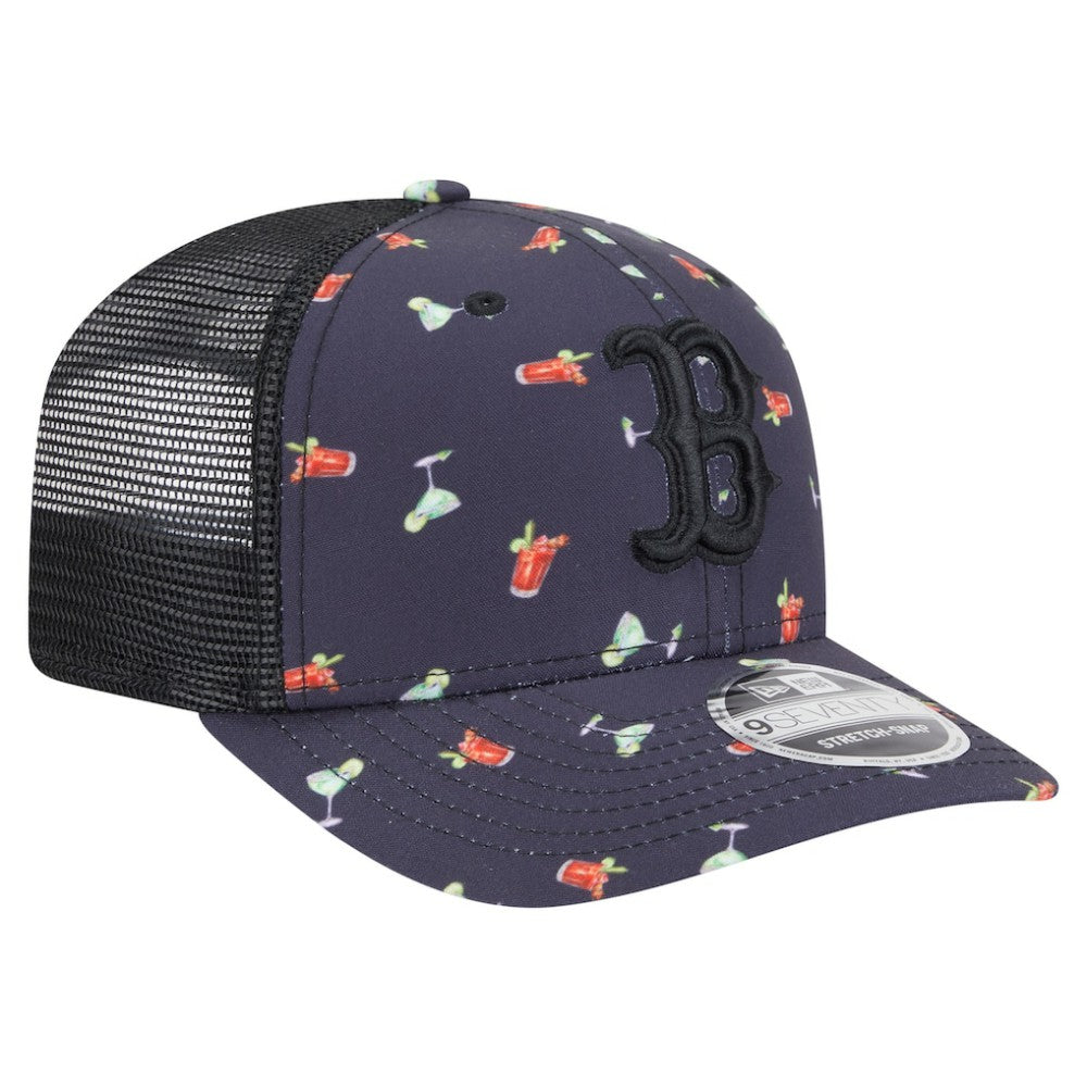 Boston Red Sox New Era Adventure Drinks Pattern 9SEVENTY Stretch-Snap Hat discount