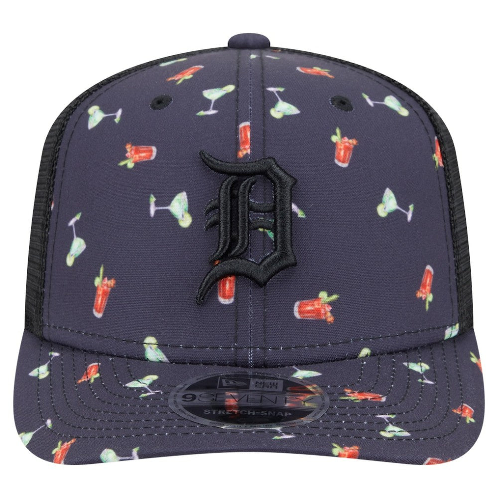 Detroit Tigers New Era Adventure Drinks Pattern 9SEVENTY Stretch-Snap Hat for sale
