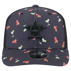 Houston Astros New Era Adventure Drinks Pattern 9SEVENTY Stretch-Snap Hat Lifestyle