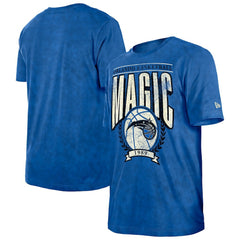 New Era - Orlando Magic Throwback Vintage Boxy Mineral Wash T-Shirt - Blue