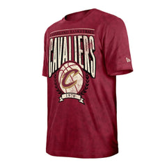 New Era - Cleveland Cavaliers Throwback Vintage Boxy Mineral Wash T-Shirt - Wine