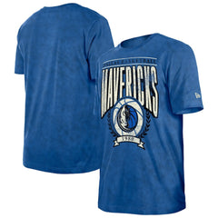 New Era - Dallas Mavericks Throwback Vintage Boxy Mineral Wash T-Shirt - Blue