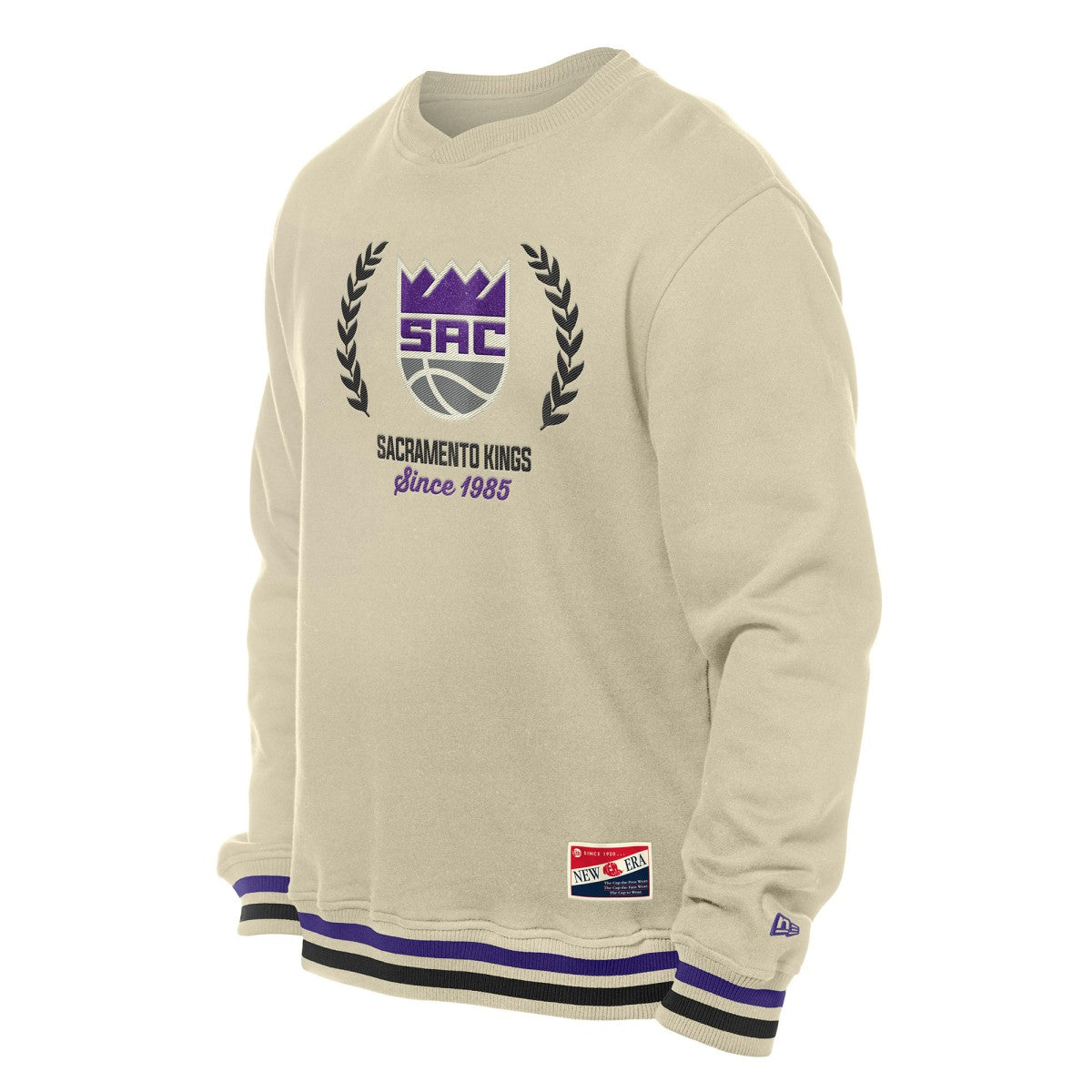New Era - Sacramento Kings Throwback Vintage Pullover Sweatshirt - White