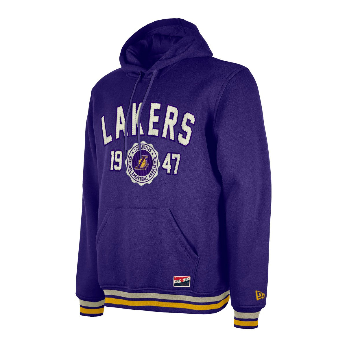 New Era - Los Angeles Lakers Throwback Vintage Pullover Hoodie - Purple