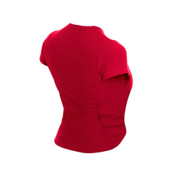 New Era - Miami Heat Women's Leisure Collection Baby Doll Cropped T-Shirt - Dark Red