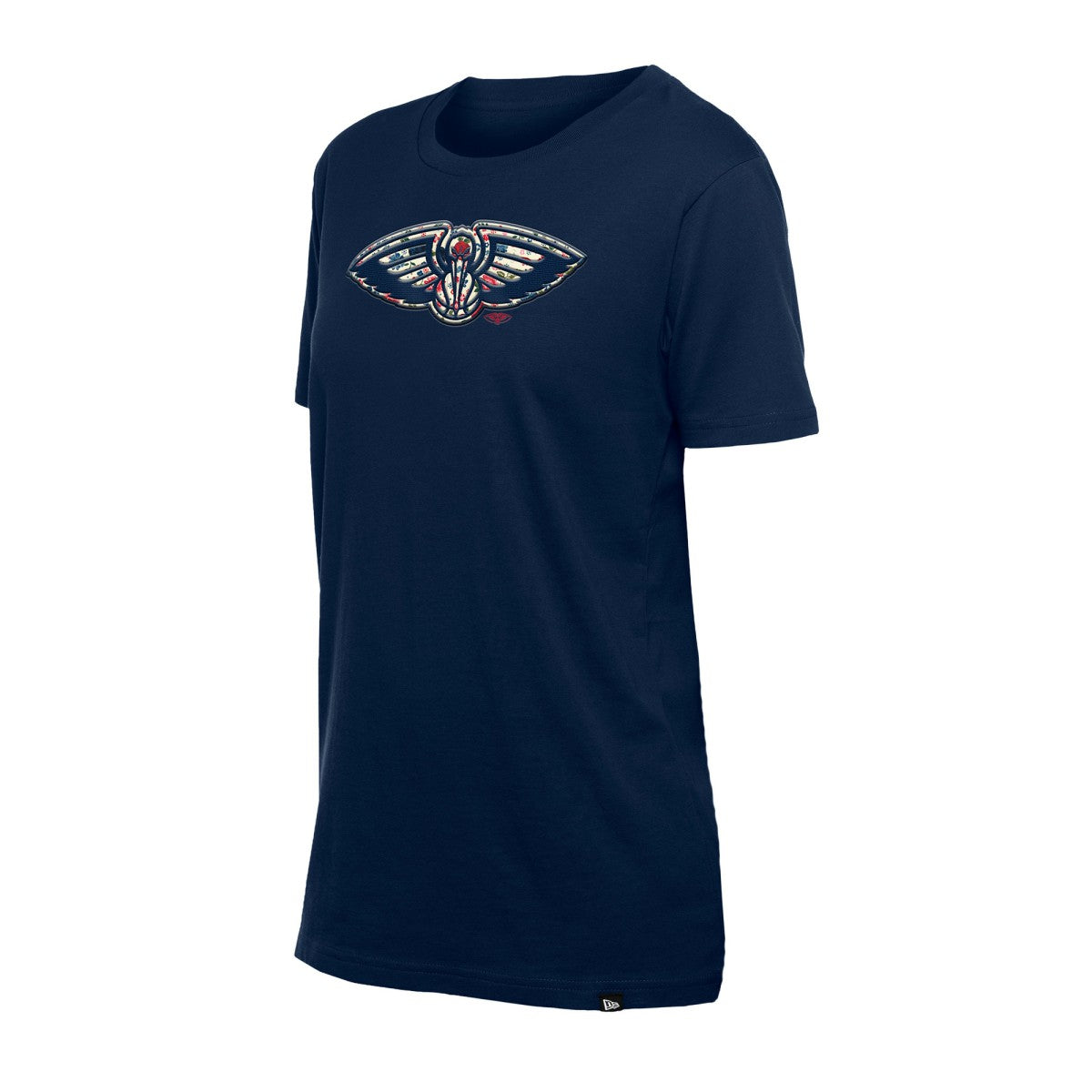 New Era - New Orleans Pelicans Women's Glam Game Flower T-Shirt - Navy