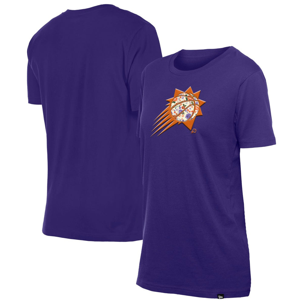 New Era - Phoenix Suns Women's Glam Game Flower T-Shirt - Purple