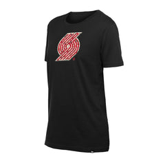 New Era - Portland Trail Blazers Women's Glam Game Flower T-Shirt - Black