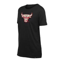 New Era - Chicago Bulls Women's Glam Game Flower T-Shirt - Black