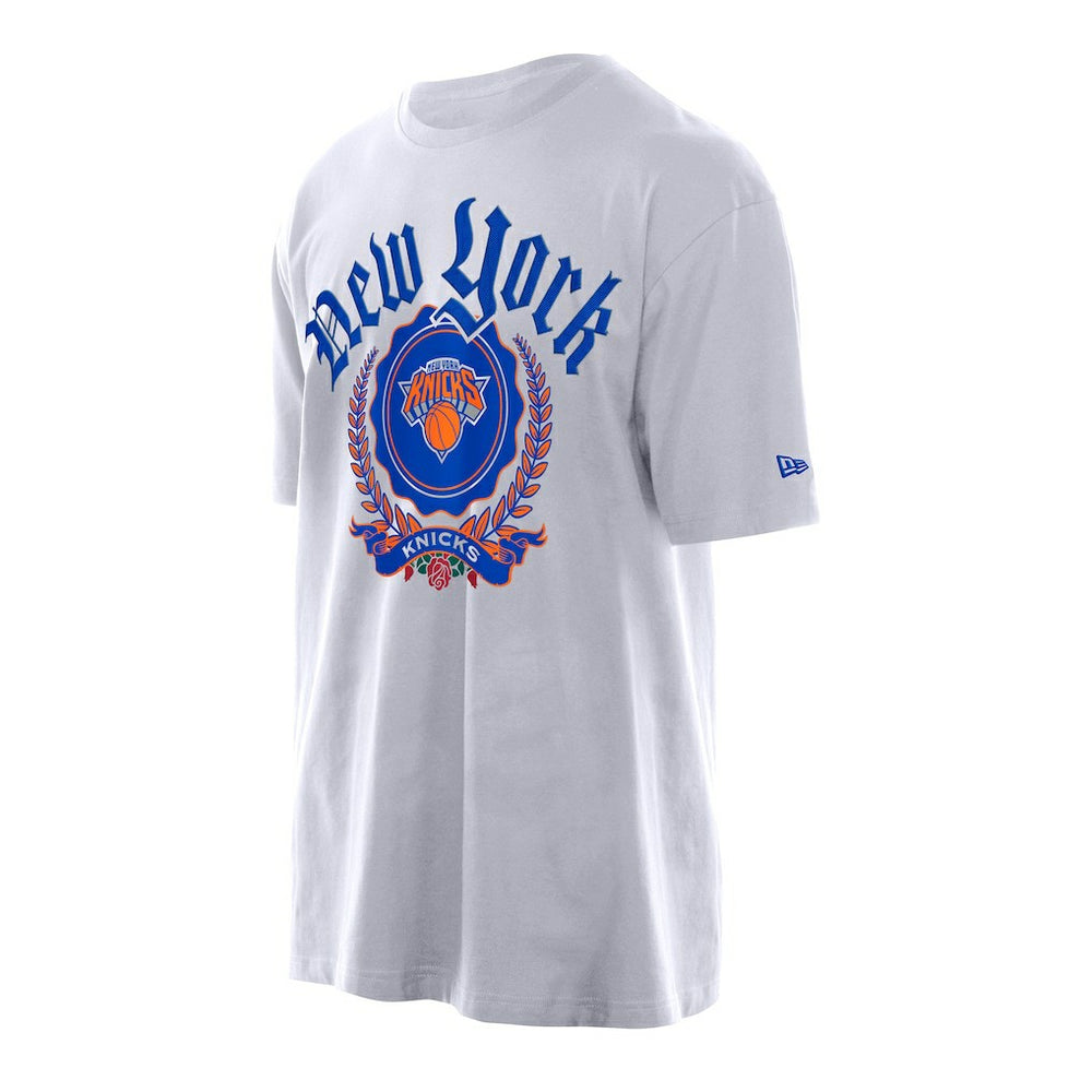 New Era - New York Knicks Throwback Prep Oversized T-Shirt - White