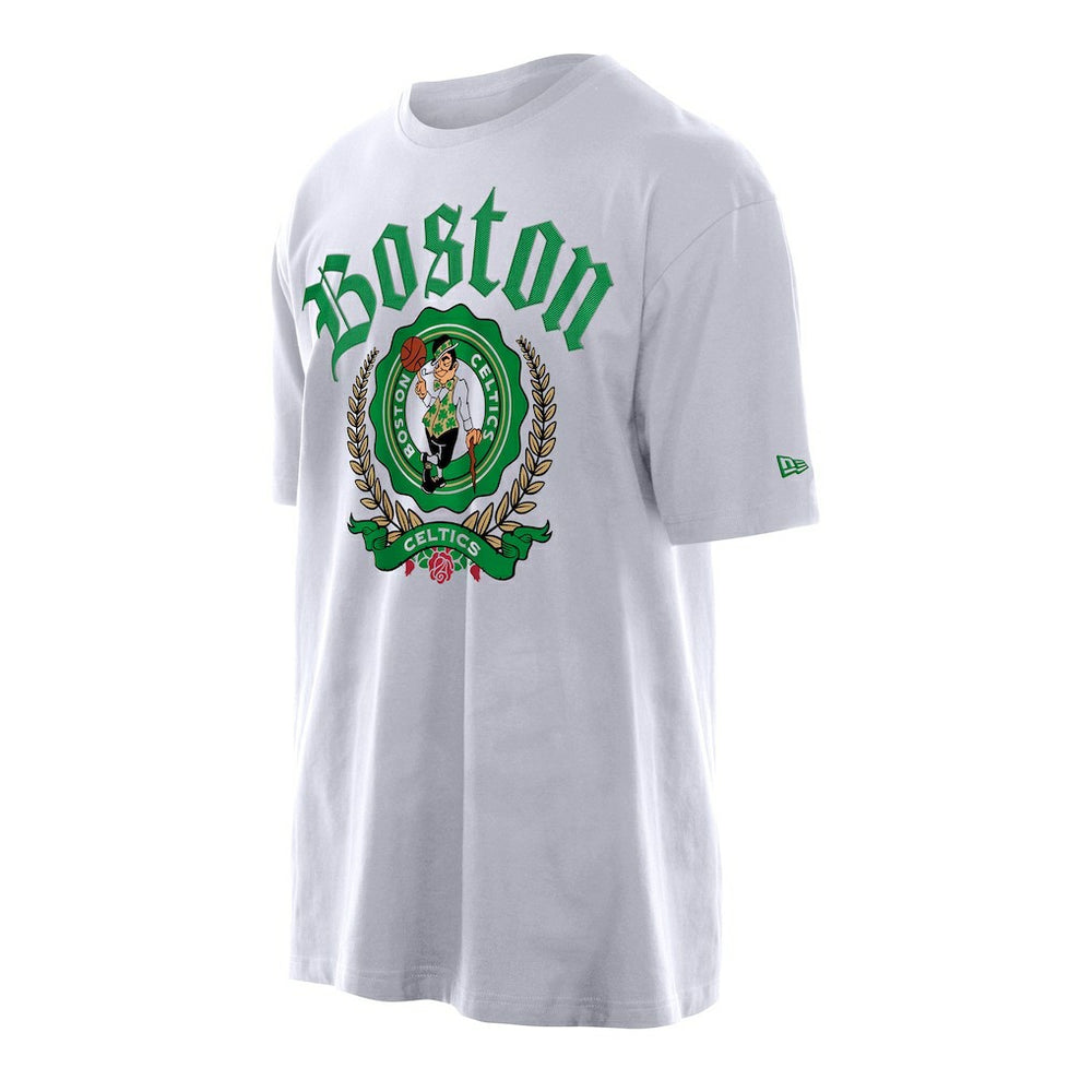 New Era - Boston Celtics Throwback Prep Oversized T-Shirt - White