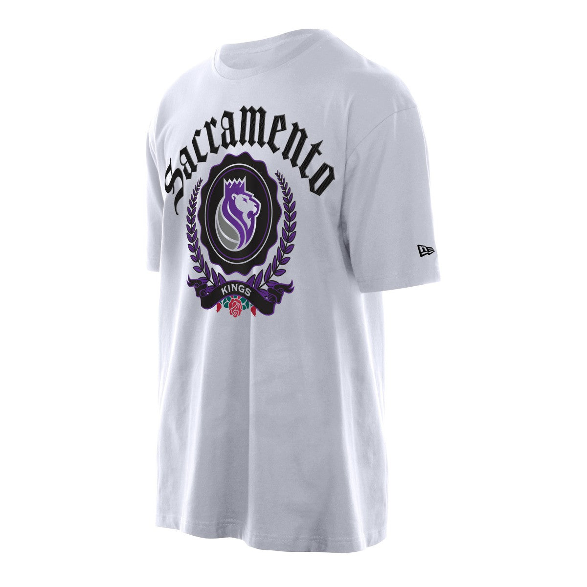 New Era - Sacramento Kings Throwback Prep Oversized T-Shirt - White