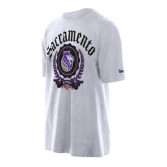 New Era - Sacramento Kings Throwback Prep Oversized T-Shirt - White