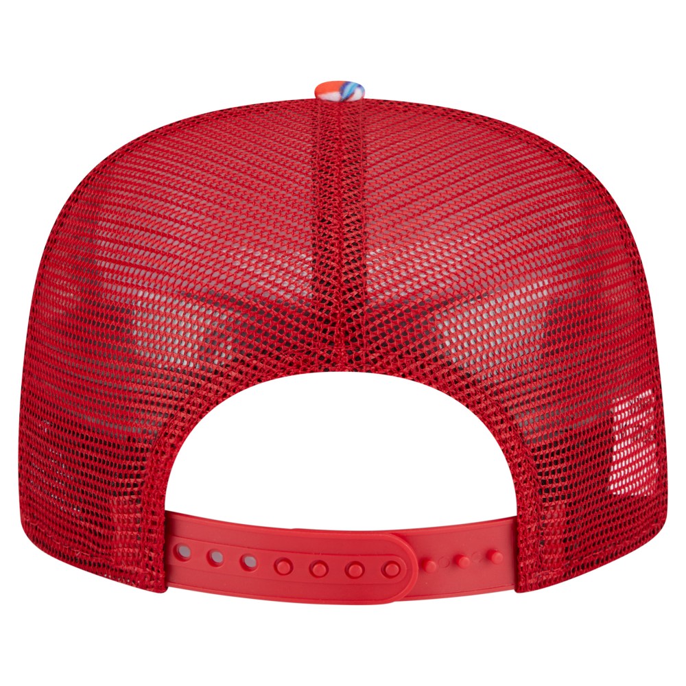 Los Angeles Angels New Era Adventure Pattern Golfer Trucker Snapback Hat for sale