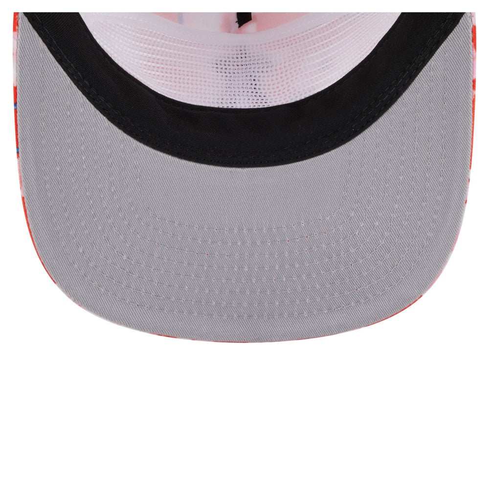 Los Angeles Angels New Era Adventure Pattern Golfer Trucker Snapback Hat for sale