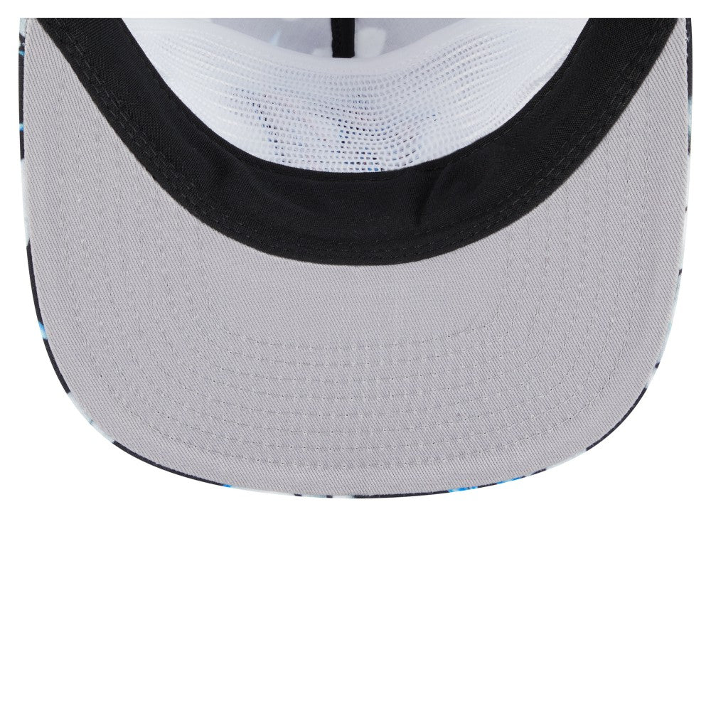 Miami Marlins New Era Adventure Pattern Golfer Trucker Snapback Hat Online