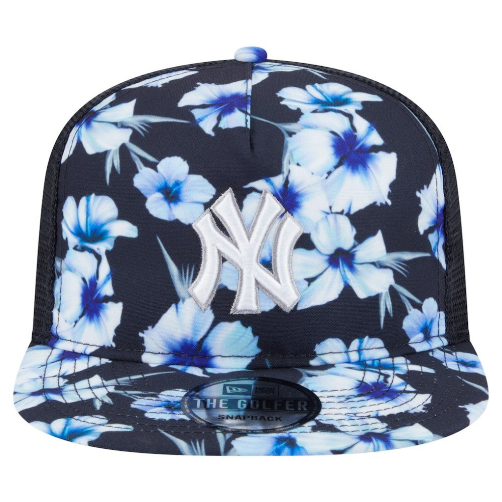 New York Yankees New Era Adventure Pattern Golfer Trucker Snapback Hat Sale