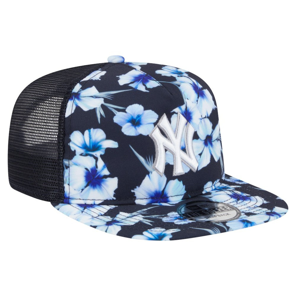 New York Yankees New Era Adventure Pattern Golfer Trucker Snapback Hat Sale