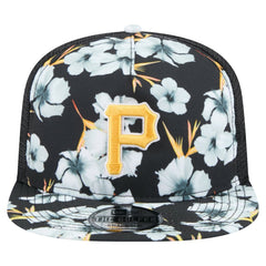 Pittsburgh Pirates New Era Adventure Pattern Golfer Trucker Snapback Hat Clearance