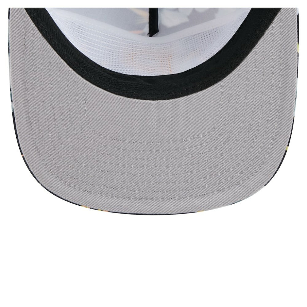 Pittsburgh Pirates New Era Adventure Pattern Golfer Trucker Snapback Hat Clearance