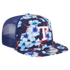 Texas Rangers New Era Adventure Pattern Golfer Trucker Snapback Hat for sale