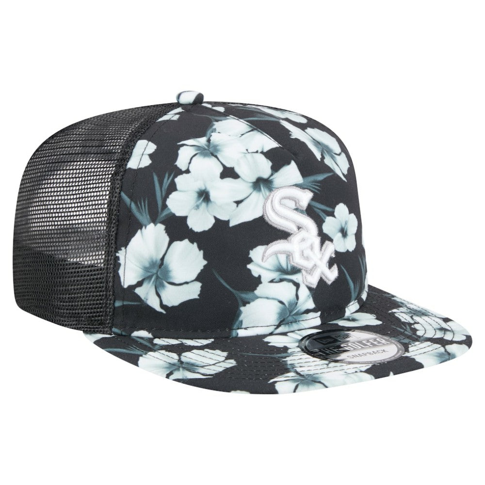 Chicago White Sox New Era Adventure Pattern Golfer Trucker Snapback Hat Online