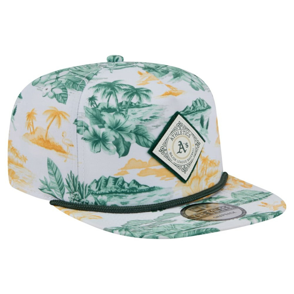 Athletics New Era Printed Island Golfer Snapback Hat On Sale