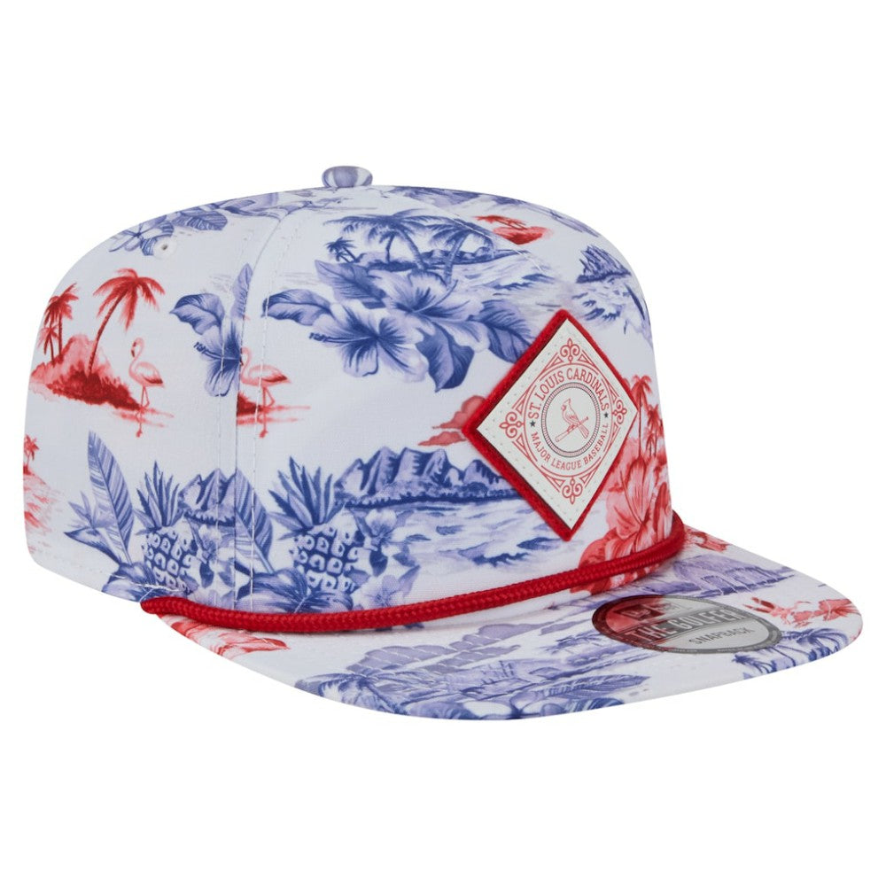 St. Louis Cardinals New Era Printed Island Golfer Snapback Hat for sale