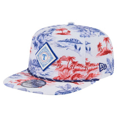 Texas Rangers New Era Printed Island Golfer Snapback Hat Lifestyle