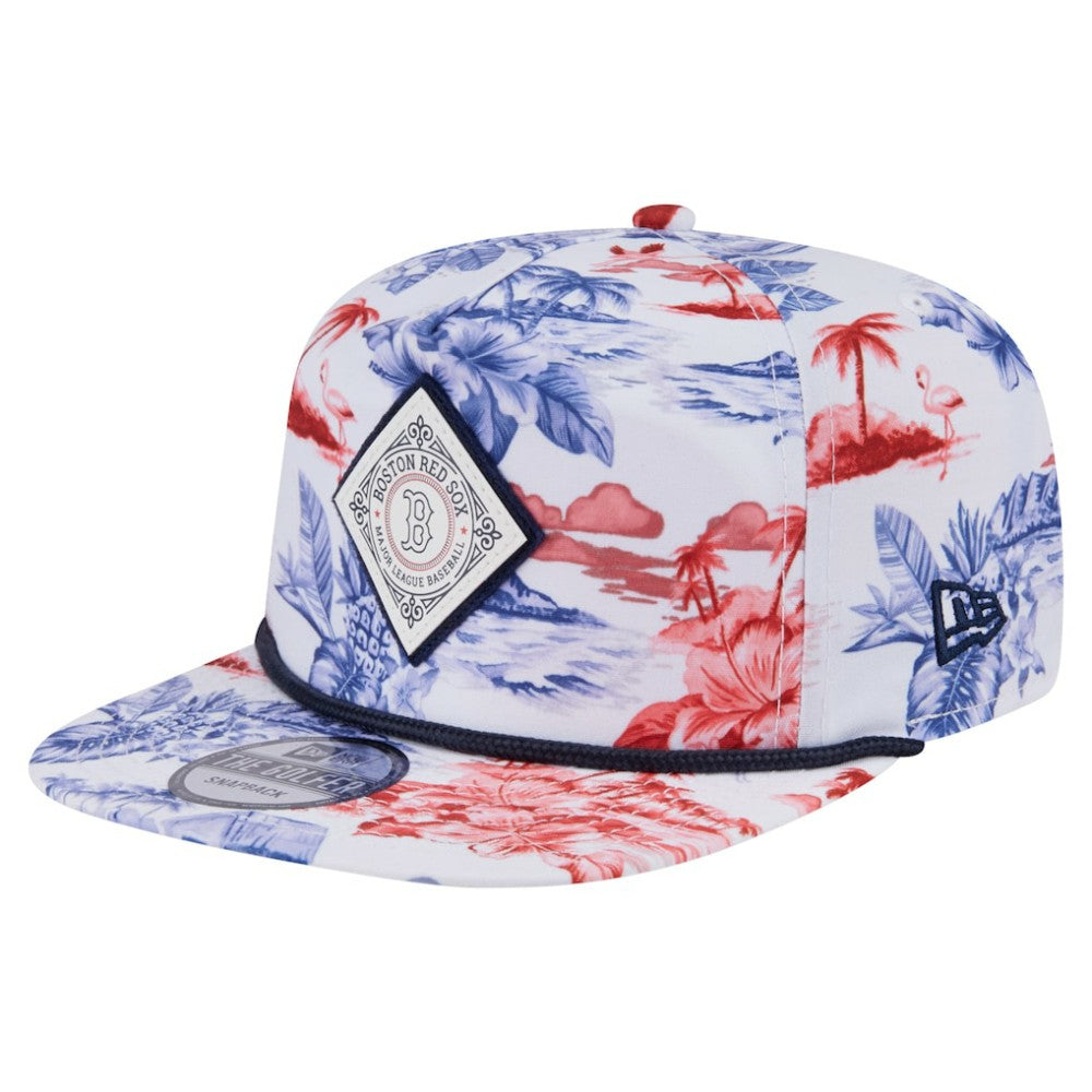 Boston Red Sox New Era Printed Island Golfer Snapback Hat Sale
